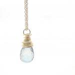 Wire Wrapped Blue Quartz N..
