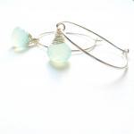 Blue Chalcedony Earrings Wi..