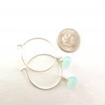 Blue Chalcedony Earrings Wi..
