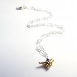 Bird Charm Necklace in Ster..