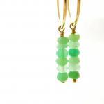 Chrysoprase Dangle Earrings..