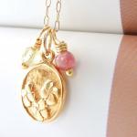 Flower Charm Necklace in Go..