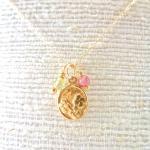 Flower Charm Necklace in Go..