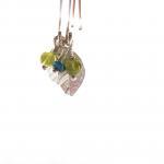 Leaf Charm Earrings in Ster..