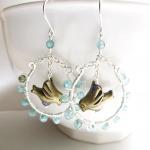 Wire Wrapped Earrings in St..